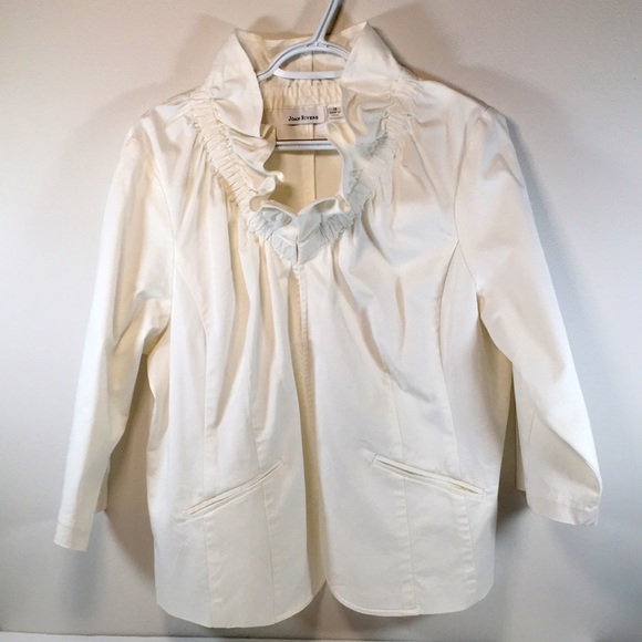 Vintage | Joan Rivers | Jacket | 1X | Off White | NWOT
